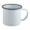 Click here for more details of the Enamel Mug White with Grey Rim 36cl/12.5oz