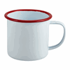 Click here for more details of the Enamel Mug White with Red Rim 36cl/12.5oz