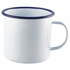 Click here for more details of the Enamel Mug White with Blue Rim 56.8cl/20oz