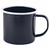 Click here for more details of the Enamel Mug Black with White Rim 36cl/12.5oz