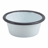 Click here for more details of the Enamel Ramekin White with Grey Rim 8cm Dia 90ml/3.2oz
