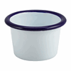 Click here for more details of the Enamel Ramekin White with Blue Rim 7cm Dia 90ml/3.2oz
