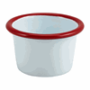 Click here for more details of the Enamel Ramekin White with Red Rim 7cm Dia 90ml/3.2oz