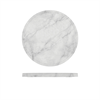 Click here for more details of the White Marble Agra Melamine Round Slab 28.5cm