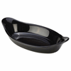 GenWare Stoneware Black Oval Eared Dish 16.5cm/6.5"