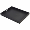 Solid Black Butlers Tray 49 x 38.5 x 4.5cm