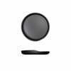 Black Copenhagen Round Melamine Plate 17cm