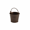Click here for more details of the Galvanised Steel Hammered Serving Bucket 10cm Dia Copper