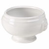 Genware Porcelain Lion Head Soup Bowl 40cl/ 14oz