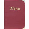 A4 Menu Holder Wine Red 8 Pages