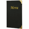 A5 Menu Holder Black 8 Pages