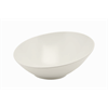 White Melamine Slanted Buffet Bowl 21 x 20 x 10cm