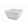 White Melamine Curved Square Bowl 19cm