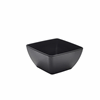 Black Melamine Curved Square Bowl 19cm