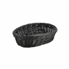 Black Oval Polywicker Basket 22.5 x 15.5 x 6.5cm