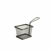 Click here for more details of the Black Serving Fry Basket Rectangular 10 x 8 x 7.5cm