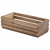 Click here for more details of the Genware Dark Rustic Wooden Crate 25 x 12 x 7.5cm