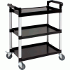 Click here for more details of the Genware Large 3 Tier PP Trolley Black Shelves