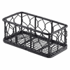 Genware Rectangular Black Wire Basket 14 x 7 x 5.5cm