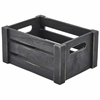 Click here for more details of the Genware Black Wooden Crate 22.8 x 16.5 x 11cm