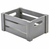 Click here for more details of the Genware Grey Wooden Crate 22.8 x 16.5 x 11cm