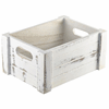 Click here for more details of the Genware White Wash Wooden Crate 22.8x16.5x11cm