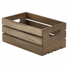Click here for more details of the Genware Dark Rustic Wooden Crate 27 x 16 x 12cm