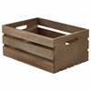 Click here for more details of the Genware Dark Rustic Wooden Crate 34 x 23 x 15cm
