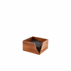 GenWare Acacia Wood Serviette Holder 18.6 x 10cm