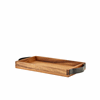 Click here for more details of the GenWare Acacia Wood Serving Tray with Metal Handles 32.5 x 17.5cm
